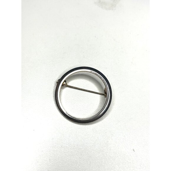 Barclay Vintage Gold Tone Brooch With Pink Rhinestones and circle brooch bundle - Picture 3 of 9